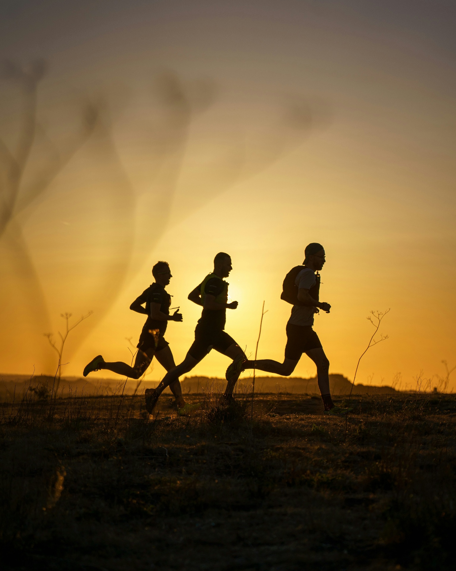 Runner in motion